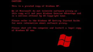 Windows XP - Anti Piracy Screen (2001)