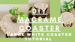 How to : Macrame Placemat/Table mat/ Large coaster tutorial