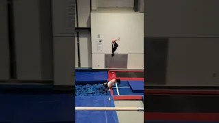 TUMBLING Roundoff, Whip, Whip, Backhandspring, Double Back (Semi) Open Tuck #shorts