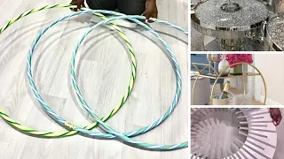 4 UNBELIEVABLE LOOKS Using DOLLAR TREE Hula Hoops! DIY DOLLAR TREE Hula Hoop Projects!