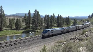 4K: LONG TRAINS OVER THE DONNER PASS (AUGUST 2021)