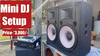 Mini DJ Setup For Home, Party, School, Club, Price-*3,000/-