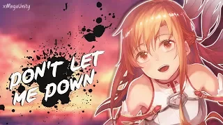 Nightcore - Don't Let Me Down (Remix) | Lyrics