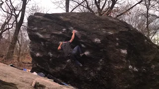 Terminator X (V6) - NYC Bouldering: Central Park (Worthless Boulder)