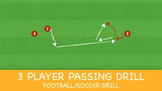 3 Player Passing Drill | Football/Soccer