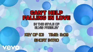 Elvis Presley - Can't Help Falling In Love (Karaoke)