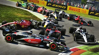 TURN ONE TRAFFIC JAM CAUSES DSQ! HUNTING DOWN LEADER TILL LAST LAP! - F1 22 MY TEAM CAREER Part 77