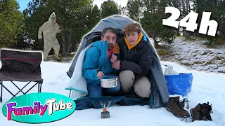 24h Acampando en la Nieve