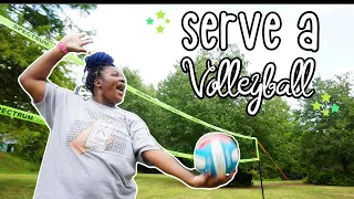 Can't Serve A Volleyball Over the Net? Watch This...