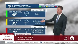 Metro Detroit Forecast: Rain, freezing rain, sleet, and snow all in today's  forecast