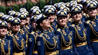 WOMEN SOLDIERS at the Victory Parade in Russia ЖЕНЩИНЫ СОЛДАТЫ на параде Победы в России