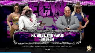 WWE 2K24 Boss Match: Mr. Big with Melissa Vs Paul Heyman with Charlotte