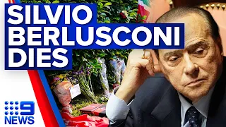 Italy's former Prime Minister Silvio Berlusconi has died aged 86 | 9 News Australia