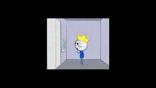pencilmation entering the lift  #shorts #animation
