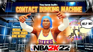 NEW SLASHER Build gets CONTACT DUNKS EVERYTIME on NBA 2K22! 99 Dunk Speed & Steal Best Slasher Build