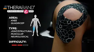 TheraBand Kinesiology Tape Application Knee