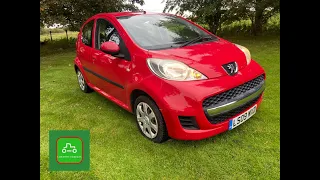 PEUGEOT 107 URBAN 63K MILES LONG TEST SOLD BY www.catlowdycarriages.com