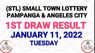 1st Draw STL Pampanga, STL Angeles January 11 2022 (Tuesday) Result | SunCove Dra2, Lake Tahoe Draw