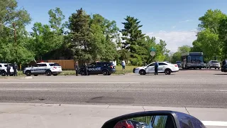 The funeral procession for Colorado State Patrol Trooper William Moden