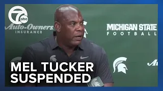 Mel Tucker suspended as MSU football coach for alleged sexual harassment investigation