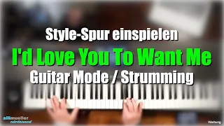 Pa1000/4X - Style-Spur einspielen/Strumming/Guitar Mode" # 455