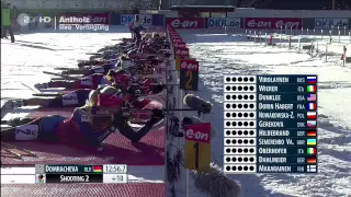 Women Pursuit 10 km in Antholz 2015