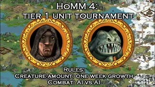 First tier unit tournament: whos the strongest? (part 8)/ Heroes of Might and Magic 4 creature test