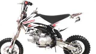 Piranha Daytona 190 Pit Bike. 360 spin. White