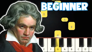 Ode To Joy - Beethoven | Beginner Piano Tutorial | Easy Piano