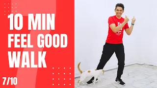 10 MIN GENTLE FEEL GOOD WALK and DANCE WORKOUT • 1300 Steps • Walking Workout #139