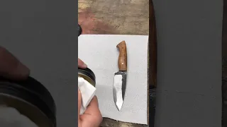 14 yr old forges a super sharp hunting knife #forging