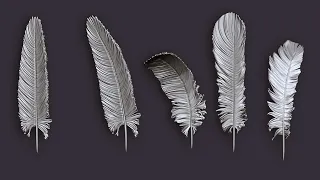 2 TRICKS to model a FEATHER for 3D Printing in ZBRUSH