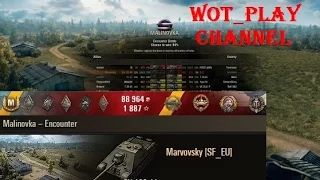 World of Tanks  SU-122-44  15 kills  Malinovka – Encounter 0.9.9  WOT