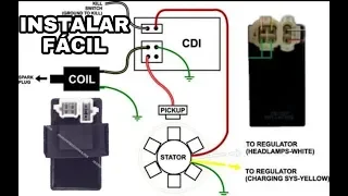 Como conectar CDI ALTERNO y DIRECTO en tu MOTOCICLETA , MOTONETA