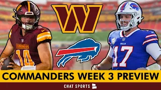 Commanders vs. Bills Week 3 Preview: Score Prediction + Keys To Victory | Let Sam Howell Cook!