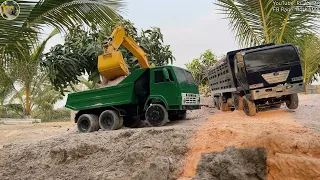 Rc Kama3 Rc Nissan And Excavator Komatsu Working