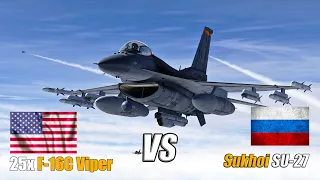 NEW UPGRADE SU-57 FELON vs US F-16C Viper