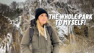 Why You Should Travel To Croatia in WINTER! Plitvice Lakes National Park - Solo Travel