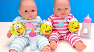 Что Обычно Кушают Малыши  Мультики Как Мама Играет в Куклы Пупсики Яйца с Сюрпризами 108мама тв