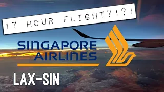 How we survived a 17 hour flight | SINGAPORE airlines | PREMIUM ECONOMY | LAX-SIN
