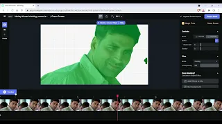 Make any video into  green screen in 1 step. | #runwayml | editing