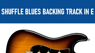 Shuffle Blues Backing Track in E  [110 bpm]