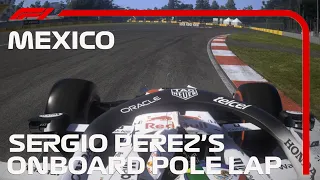 F1 2021 - SERGIO PEREZ ONBOARD POLE LAP AT MEXICO ( Realistic Graphic )