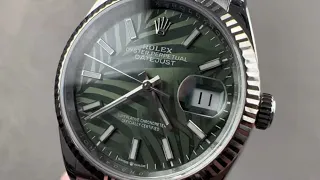 Rolex Datejust Green Palm Dial 126234 Rolex Watch Review