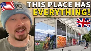 American Reacts to The BIGGEST Supermarket in London - Tesco Grocery Shopping
