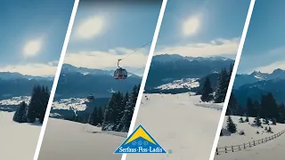 Zwischenholzabfahrt Fiss 360° Pistenvideo. Skigebiet Serfaus-Fiss-Ladis.