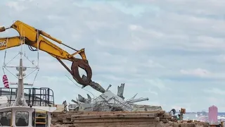 Salvage effort crews removed 156-ton piece of debris from wreckage site and more top stories