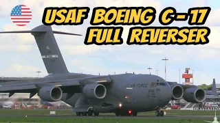 ✈ FULL REVERSER - USAF Boeing C-17A!