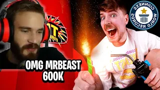 Pewdiepie reacts to Mrbeast I Bought The World's Largest Firework ($600,000)