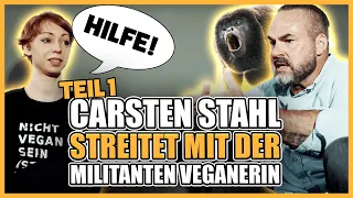 Carsten Stahl streitet mit der Militanten Veganerin | TEIL 1